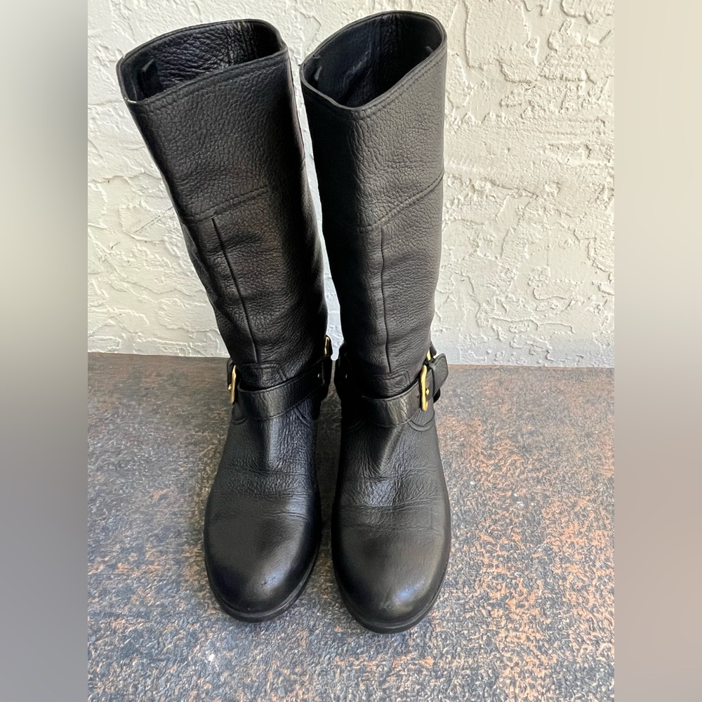 Prada Leather Moto Boots